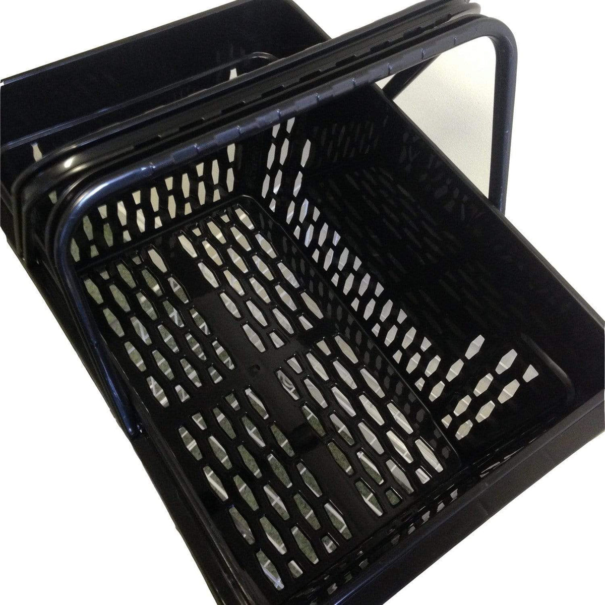 X-Large Black Plastic Shopping Basket (28L), Default Title, Filstorage