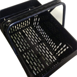 X-Large Black Plastic Shopping Basket (28L), Default Title, Filstorage