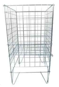 Zinc Plate Dump Bin Basket Square (42cm) - Filstorage