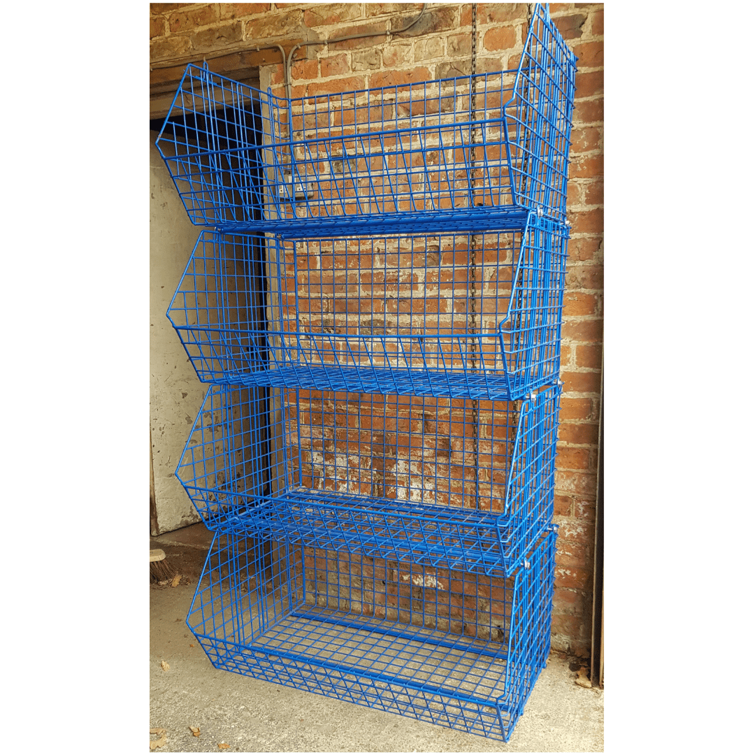 CLEARANCE: Wire Storage C2DS Filplastic Baskets BUNDLE (12 baskets/ 24 dividers)