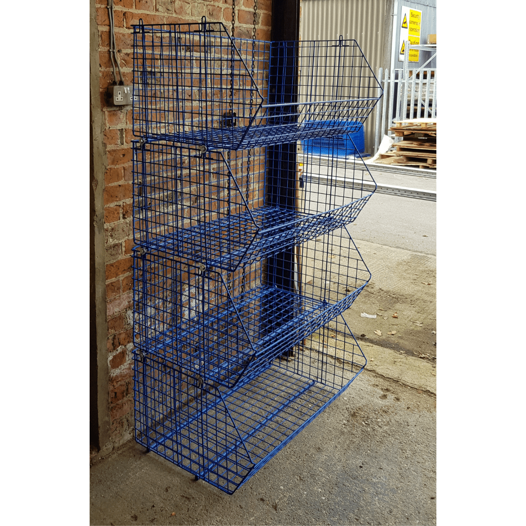 CLEARANCE: Wire Storage C2DS Filplastic Baskets BUNDLE (12 baskets/ 24 dividers)
