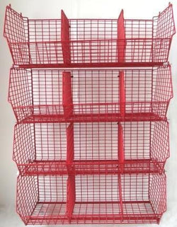C12 (medium) Unit Complete 4 Baskets & Dividers, BLUE C12 Unit 4 Baskets, Filstorage