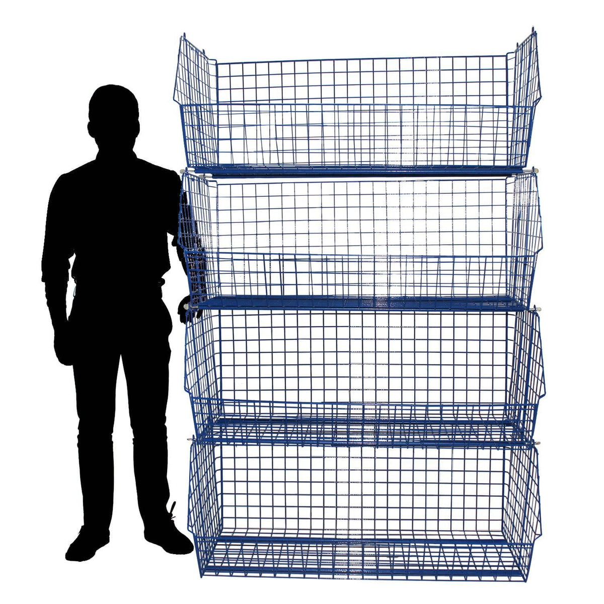 C4 Mobile (extra-large) Unit Complete (3 Baskets), RED C4 Mobile Unit 3 Baskets, Filstorage