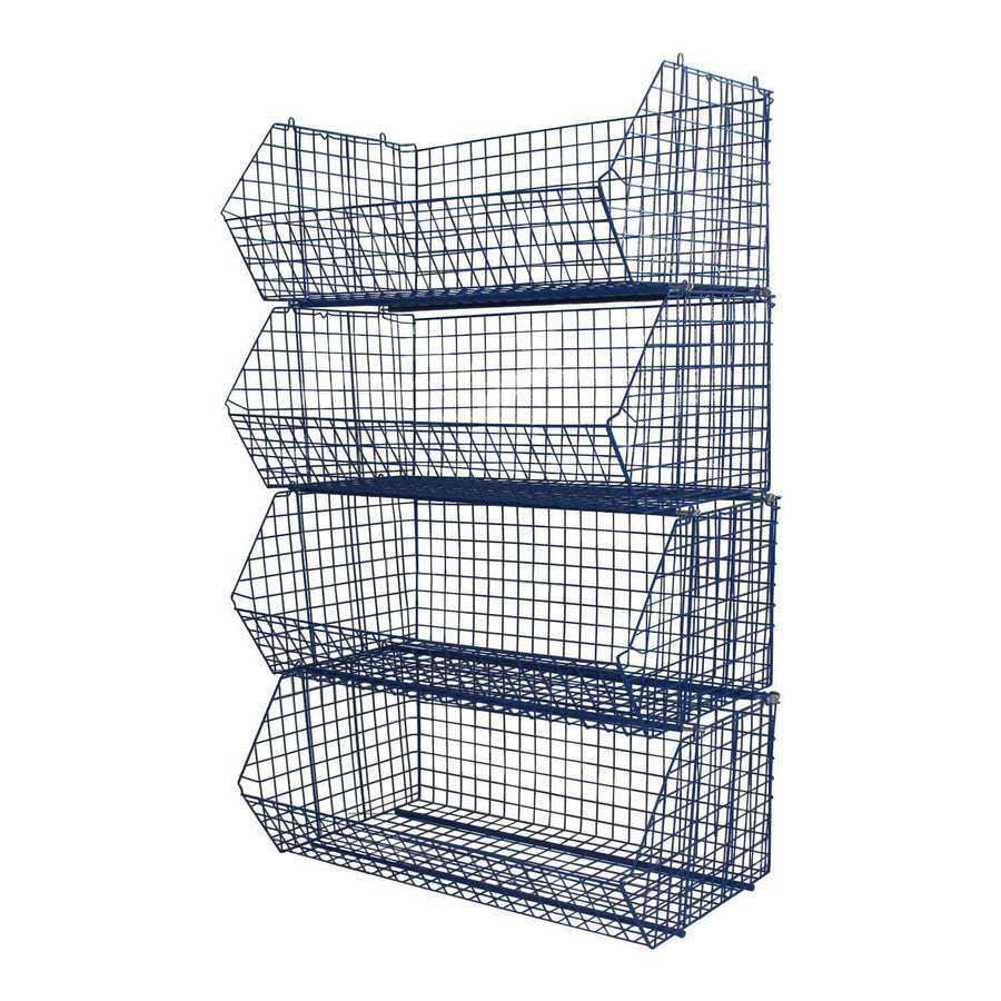 C4 (extra-large) Wire Storage Basket (single) 1220x680x480mm, C4 Wire Blue / 1, Filstorage