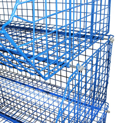C4 (extra-large) Wire Storage Basket (single) 1220x680x480mm, C4 Wire Blue / 1, Filstorage