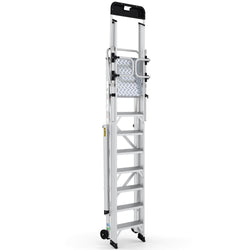 Large Platform Folding Steps with Safety Gates (3-12 Treads), 3 Treads, Filstorage