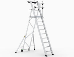 Large Platform Folding Steps with Safety Gates (3-12 Treads), 3 Treads, Filstorage