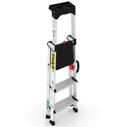 Professional Aluminium Stepladders with Carry Handle (3-7 tread), 3 Treads, Filstorage