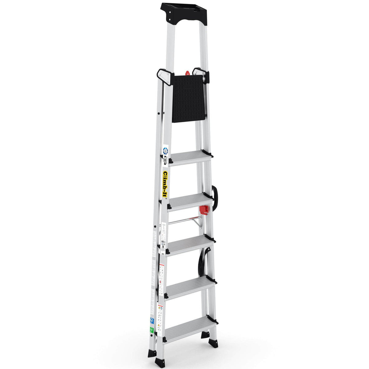 Professional Aluminium Stepladders with Carry Handle (3-7 tread), 3 Treads, Filstorage