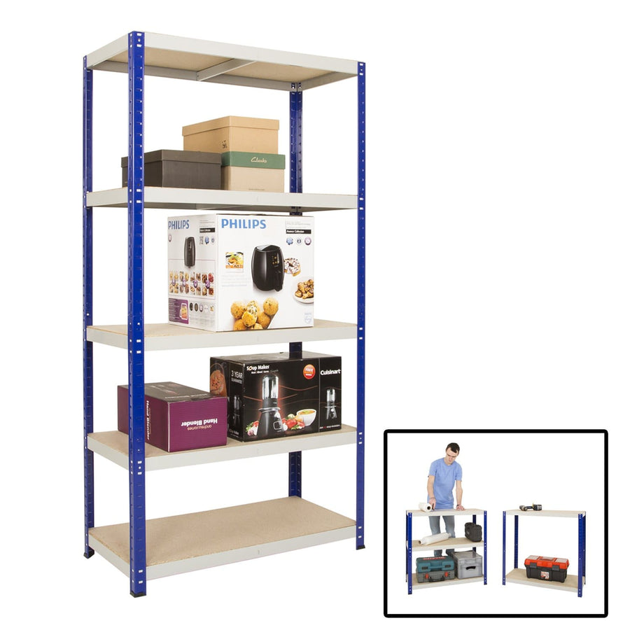 Clicka Boltless Garage Shelving 265kg Level 1770mm H, 900mm / 300mm, Filstorage