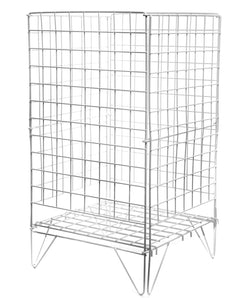 Wire Dump Bin Basket Square (16 inch), 1 / White, Filstorage