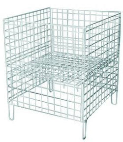 Wire Dump Bin Basket Square (24 inch), 24" Square Dump Bin (WPC) / 1, Filstorage