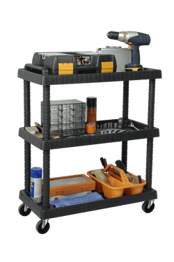 Multi-Use Utility Mobile Tool Trolley Bench (3 shelf levels), Default Title, Filstorage