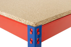 Full Undershelf Workstation Workbench 1830mm H x 915mm D, 915 / Chipboard / Grey/Blue, Filstorage