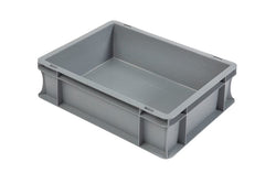 Grey Euro Stacking Containers - Various Sizes, 5L (Pack of 10) 300 x 200 x 120mm, Filstorage