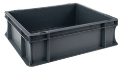 Grey Euro Stacking Containers - Various Sizes, 5L (Pack of 10) 300 x 200 x 120mm, Filstorage
