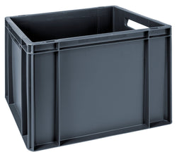 Grey Euro Stacking Containers - Various Sizes, 5L (Pack of 10) 300 x 200 x 120mm, Filstorage