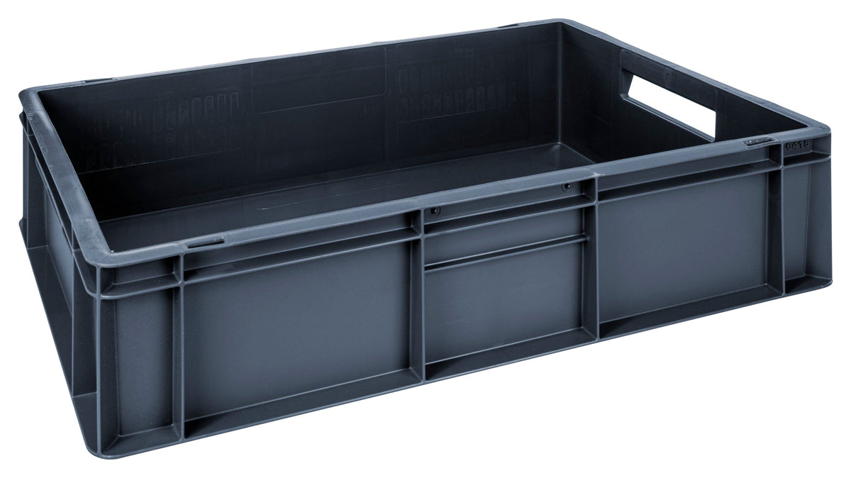 Grey Euro Stacking Containers - Various Sizes, 5L (Pack of 10) 300 x 200 x 120mm, Filstorage