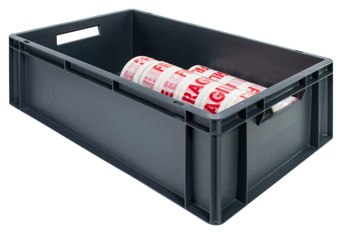 Grey Euro Stacking Containers - Filstorage