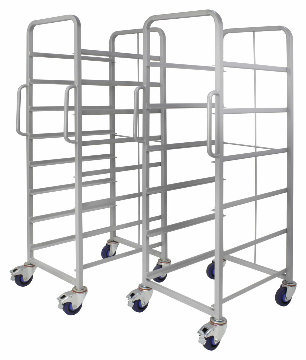 Euro Stacking Container Tray Trolleys 1500mm H x 700mm W x 470mm D, 6 Tier Trolley Only, Filstorage