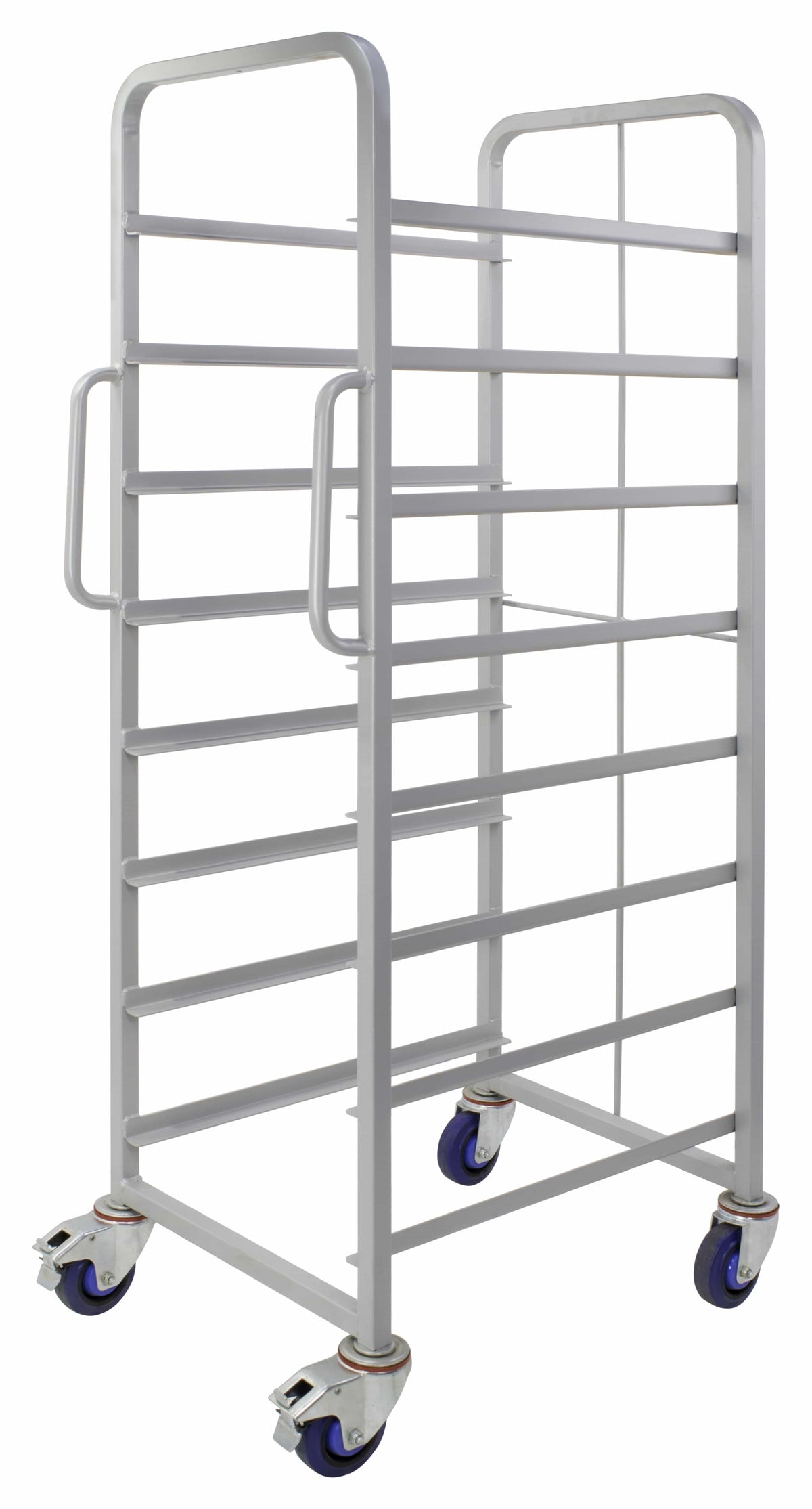 Euro Stacking Container Tray Trolleys 1500mm H x 700mm W x 470mm D, 8 Tier Trolley Only, Filstorage