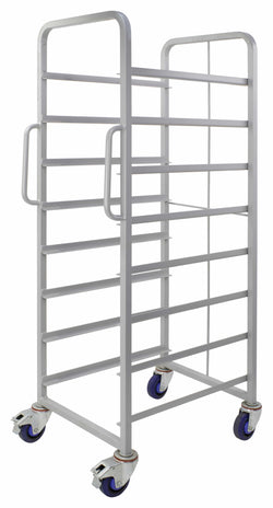 Euro Stacking Container Tray Trolleys 1500mm H x 700mm W x 470mm D, 8 Tier Trolley Only, Filstorage
