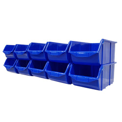 Stackable Storage Parts Bins (114) - Large, Blue / 1, Filstorage