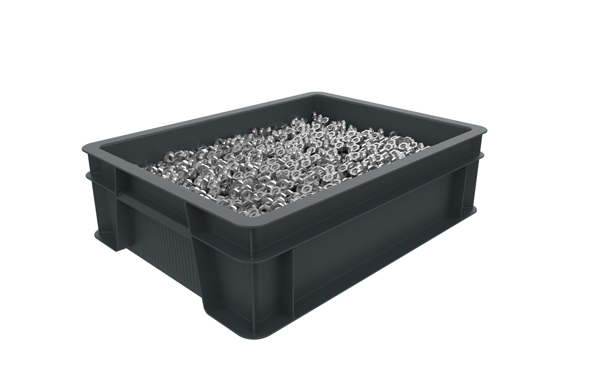 Euro Stacking Container 120mm H x 299mm W x 399mm D, 1, Filstorage