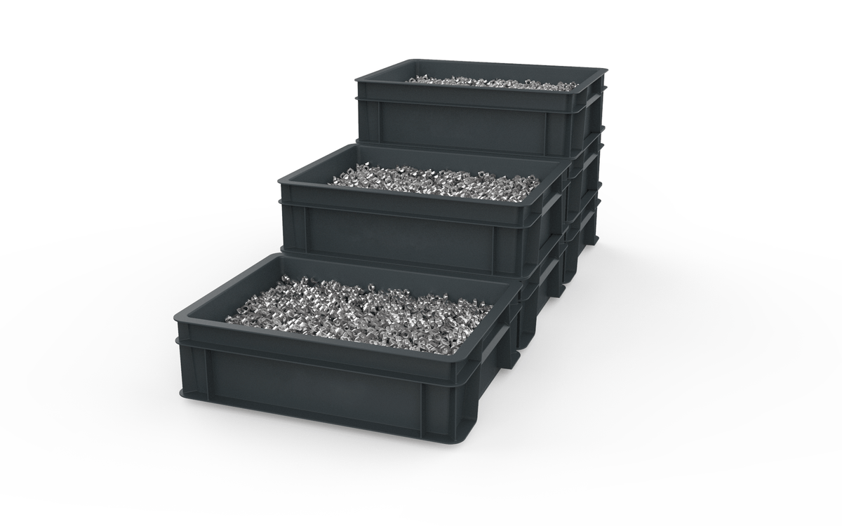 Euro Stacking Container 120mm H x 299mm W x 399mm D, 1, Filstorage