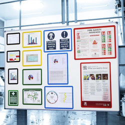 Magnetic Document Frame - Pack 10 (Various Sizes), A5 - Red, Filstorage