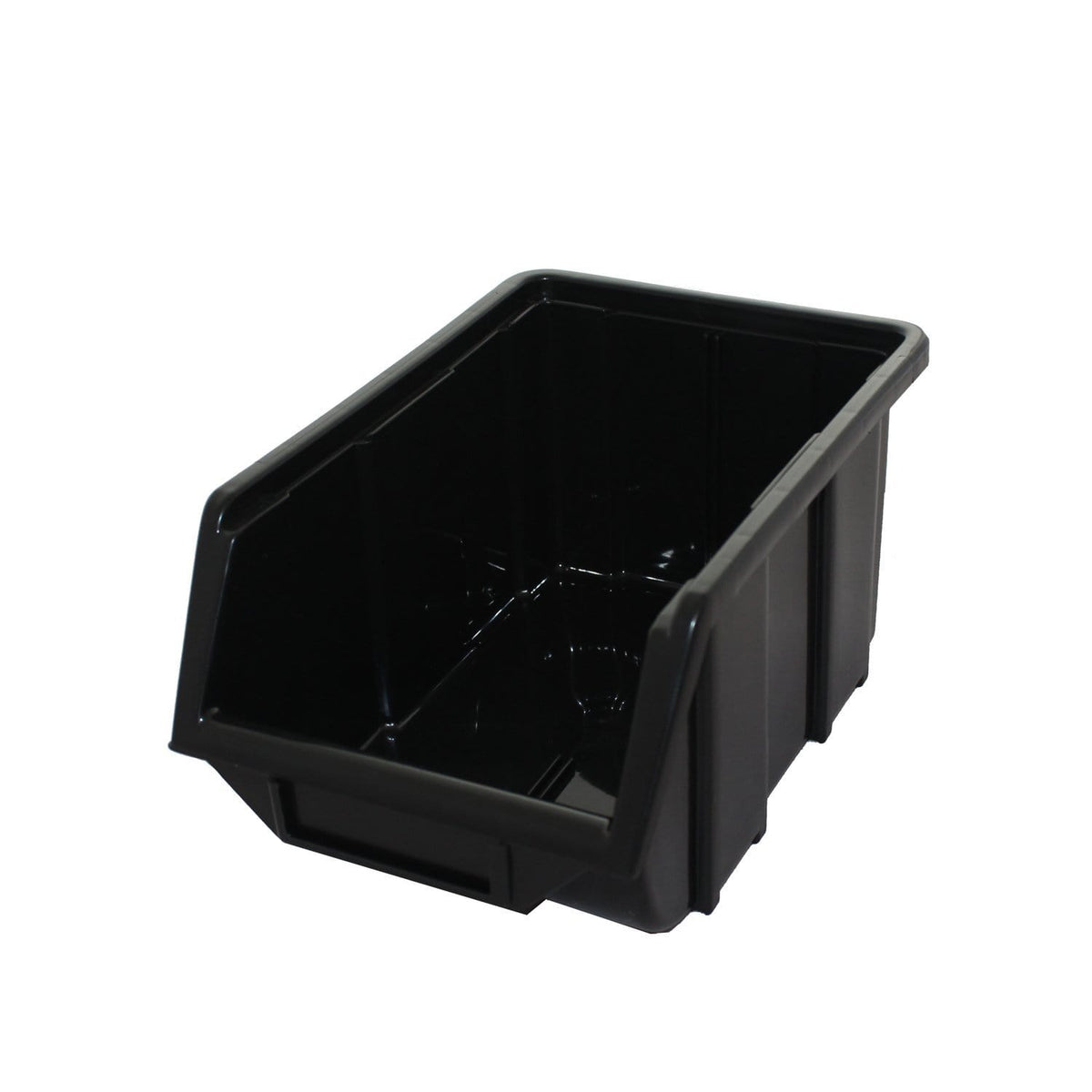 Black Recycled Plastic Parts Storage Bin FB2, FB2 Black, Filstorage