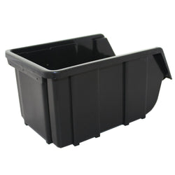 Black Recycled Plastic Parts Storage Bin FB2, FB2 Black, Filstorage