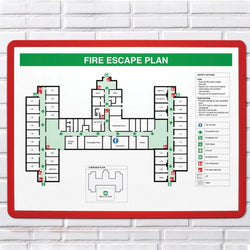 Adhesive Document Frame - Pack 10, A5 - Red, Filstorage
