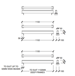 Pallet Racking Fork Spacers (1100mm D), 1, Filstorage