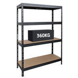 Heavy Duty 360 Garage Shelving Unit – 360kg Per Shelf (Boltless Assembly)