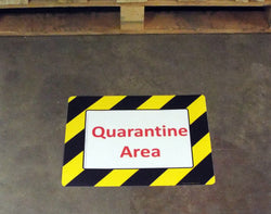 Self Adhesive Floor/Wall Warehouse Sign Frame (A4 Size), FFA4 - Blue/Pk 10, Filstorage