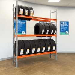 Longspan Tyre Racking Shelving System Starter Bay - Range of Heights, 2m / 1350mm, Filstorage