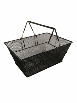 Luxury Black Wire Shopping Basket, Luxury Black Mesh Shopping Basket / 1, Filstorage