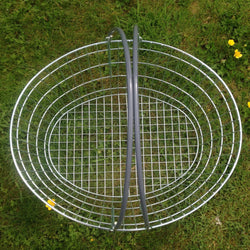 Oval Wire Shopping Basket - Grey Handle, Grey / 1, Filstorage