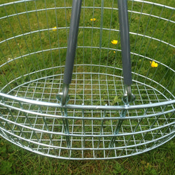 Oval Wire Shopping Basket - Grey Handle, Grey / 1, Filstorage