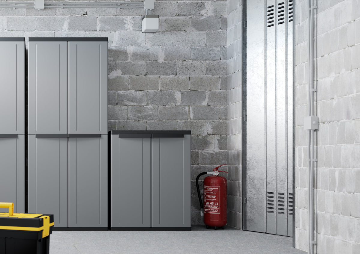 Recycled Plastic Garden / Garage Cupboard TDJL68 850mm H, TDJL68, Filstorage
