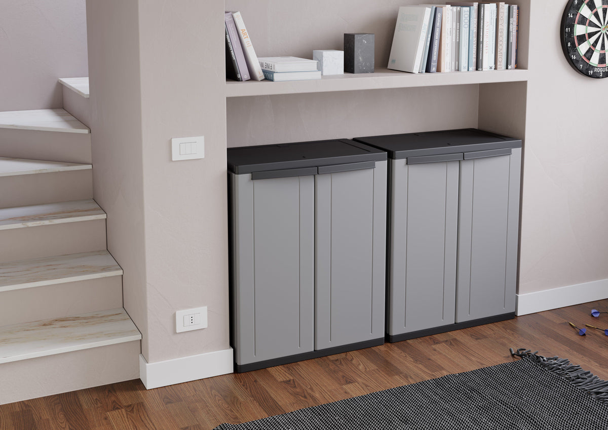Recycled Plastic Garden / Garage Cupboard TDJL68 850mm H, TDJL68, Filstorage