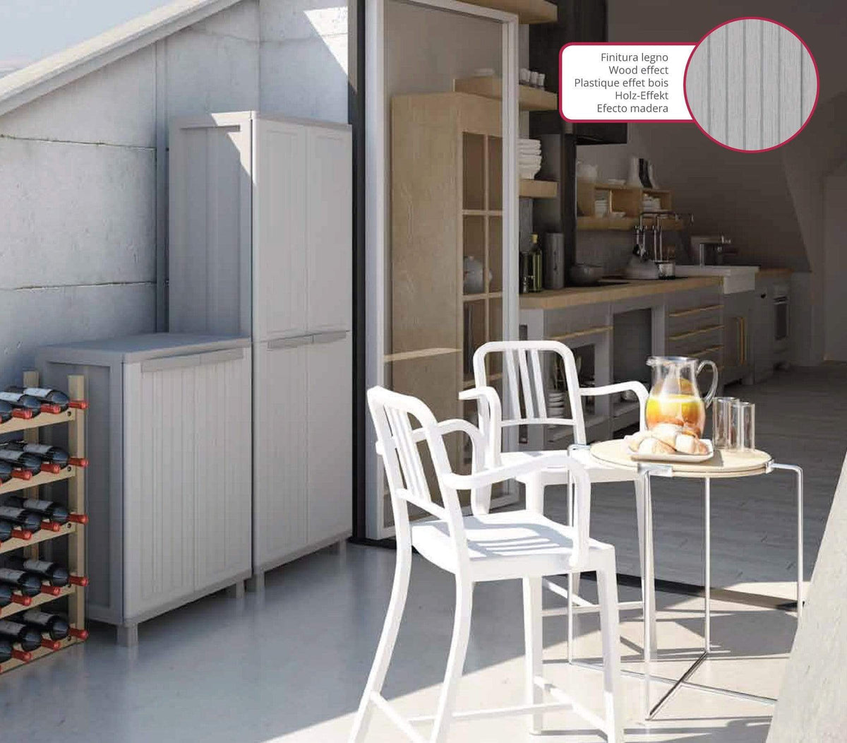 Plastic Garden / Home Cupboard TDJW68 915mm H, TDJW68, Filstorage