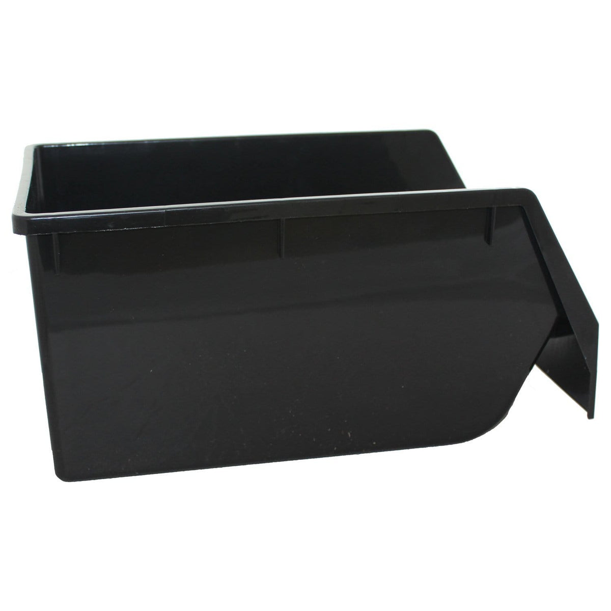 Large Black Recycled Parts Storage Bin 200mm H x 215mm W x 400mm D, Large Storage Bin Black (KB43), Filstorage