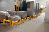 Low Level Warehouse Steel Safety Barriers, 400mm, Filstorage