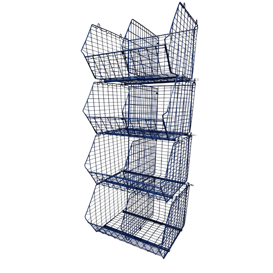 MT8 (small) Unit Complete 4 Baskets & Dividers, BLUE MT8 Unit 4 Baskets, Filstorage