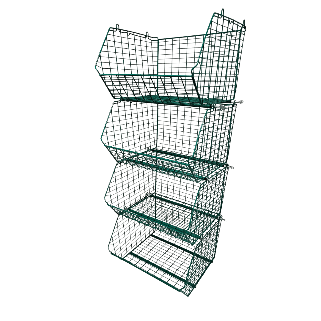 MT8 (small) Unit Complete 4 Baskets & Dividers, GREEN MT8 Unit 4 Baskets, Filstorage