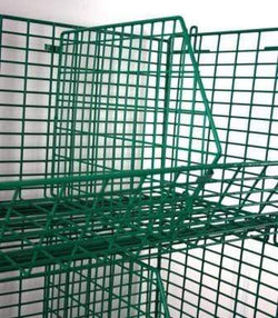 MT8 (small) Wire Storage Basket (single), MT8 Wire Green / 1, Filstorage