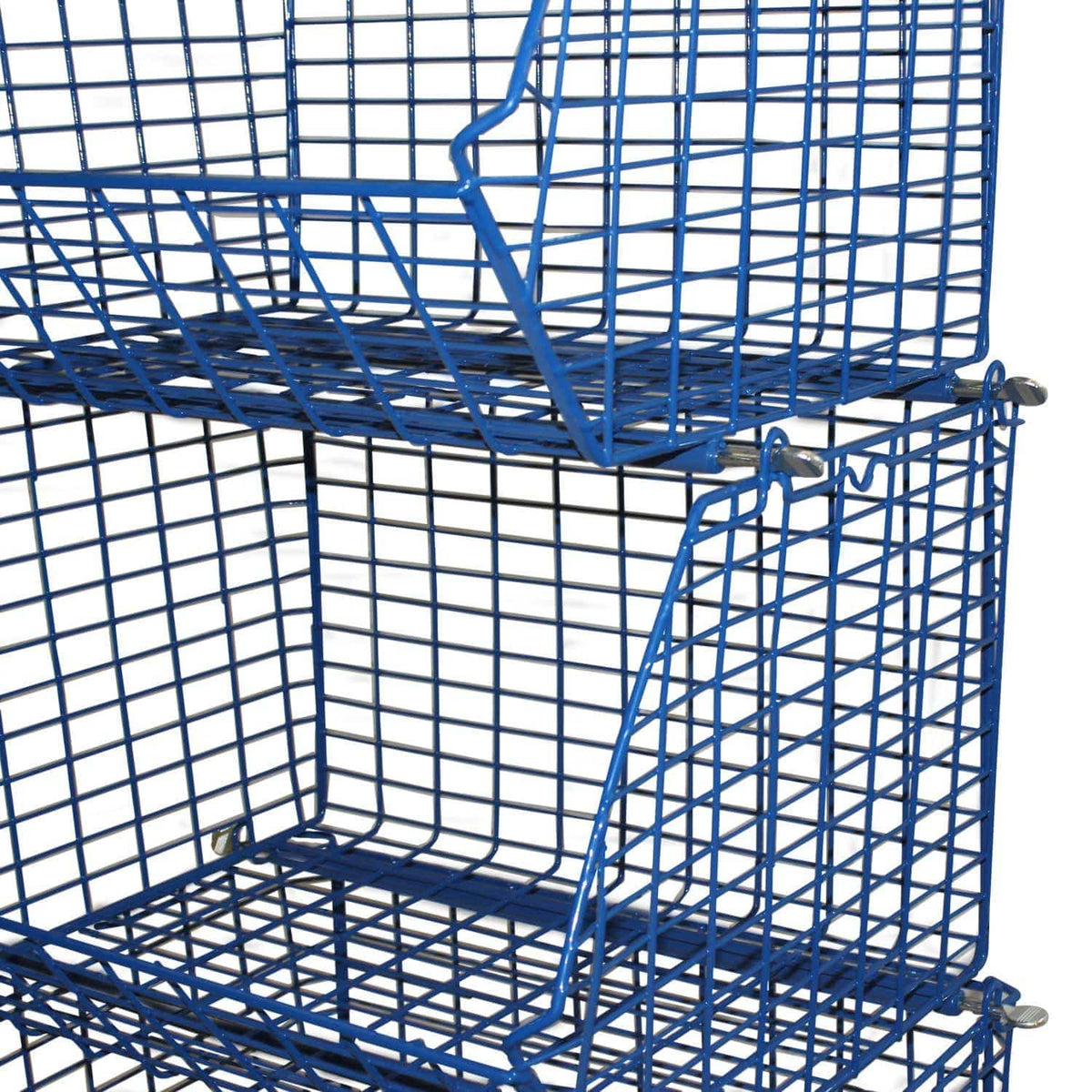 CLEARANCE: Used Wire Storage MT8 Filplastic Baskets (Bundle of 10), Blue - Pack of 10 Baskets, Filstorage