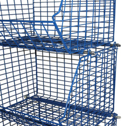 CLEARANCE: Used Wire Storage MT8 Filplastic Baskets (Bundle of 10), Blue - Pack of 10 Baskets, Filstorage